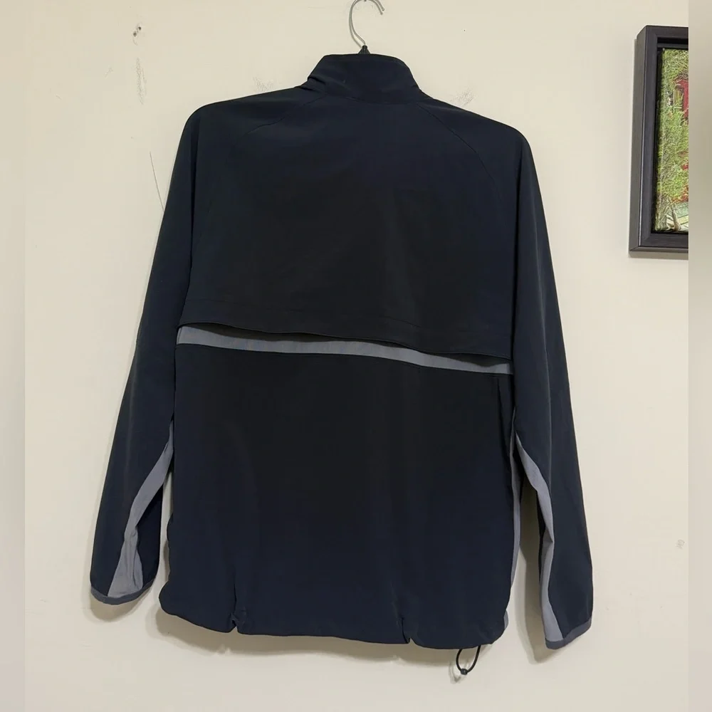 Nike Lightweight Jacket Full Zip Windbreaker Back Vent  Black Gray Men’s size M